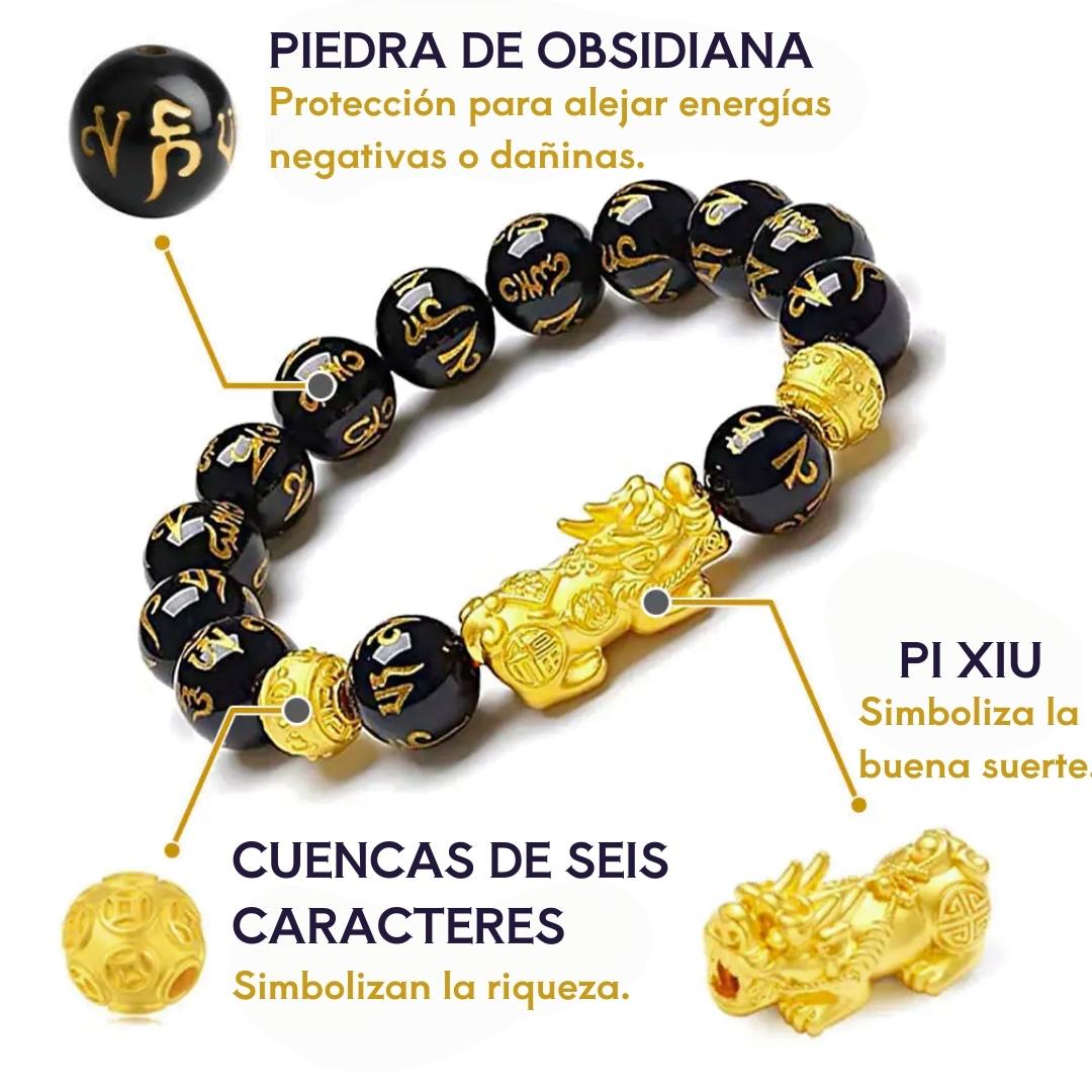 💰 Atrae riqueza y energía positiva con la Manilla Feng Shui Pixiu® – Paga 1 y Llévate 2