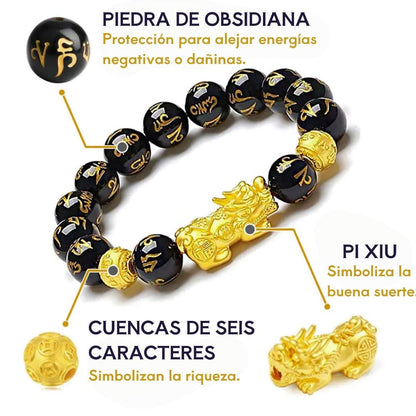 💰 Atrae riqueza y energía positiva con la Manilla Feng Shui Pixiu® – Paga 1 y Llévate 2